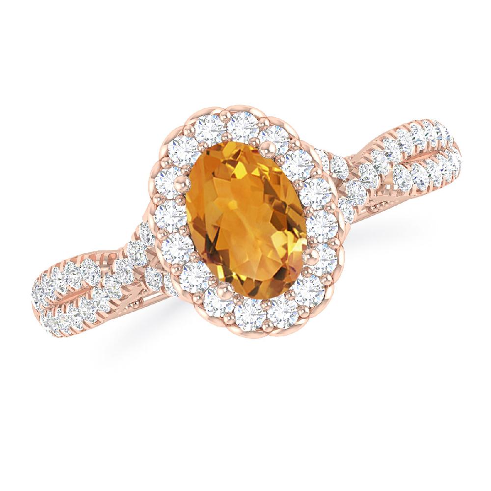 Rose Gold - Citrine