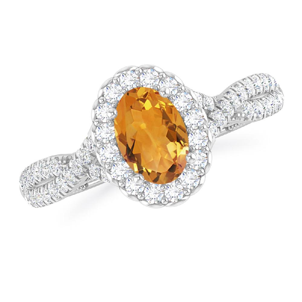 White Gold - Citrine