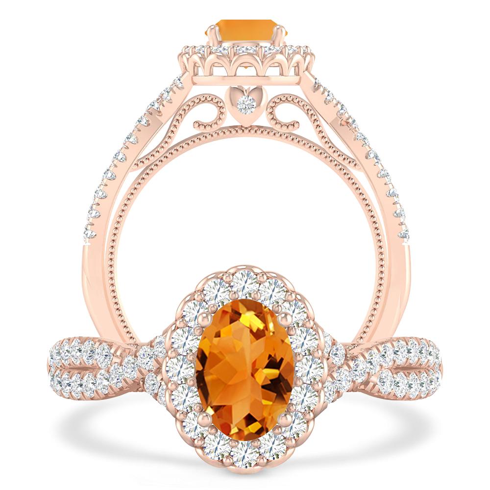 Rose Gold - Citrine