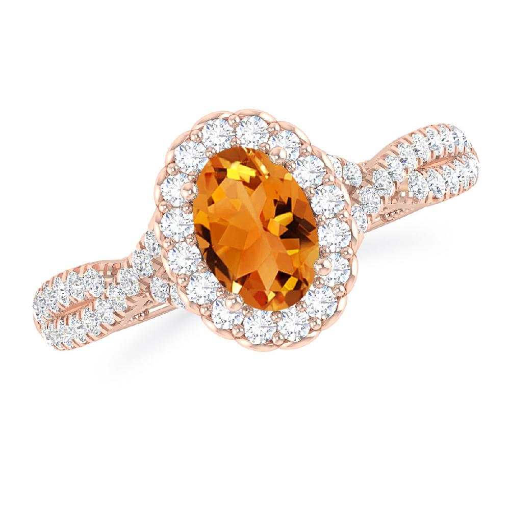 Rose Gold - Citrine