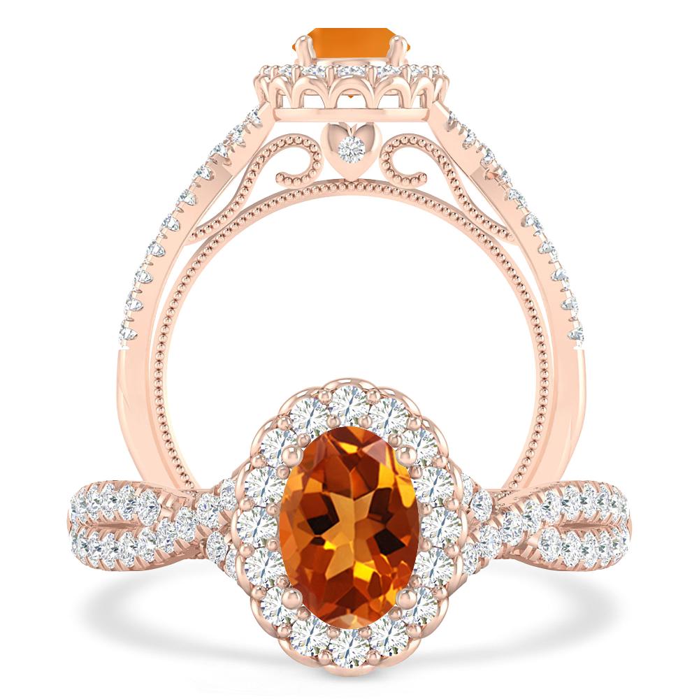 Rose Gold - Citrine