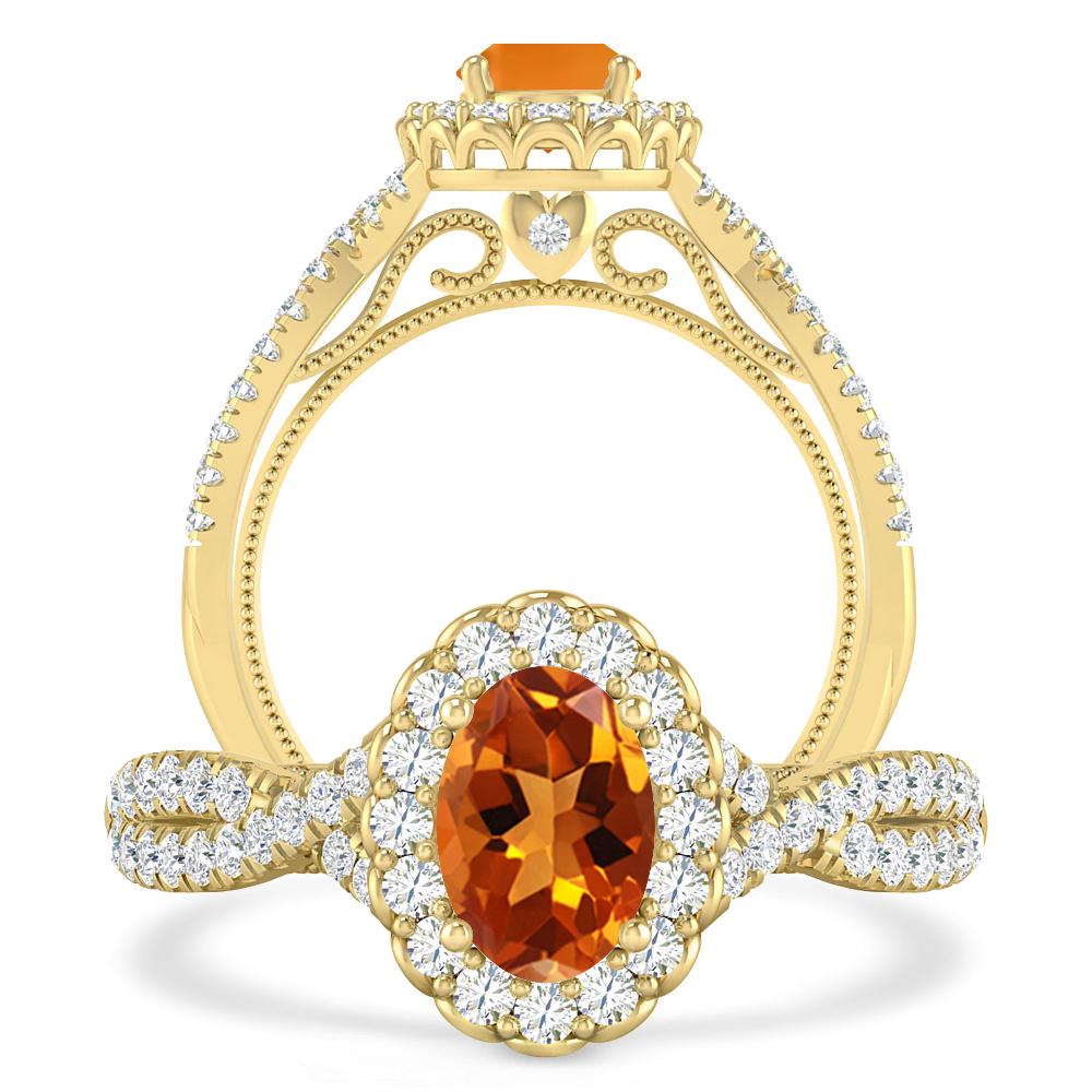 Yellow Gold - Citrine