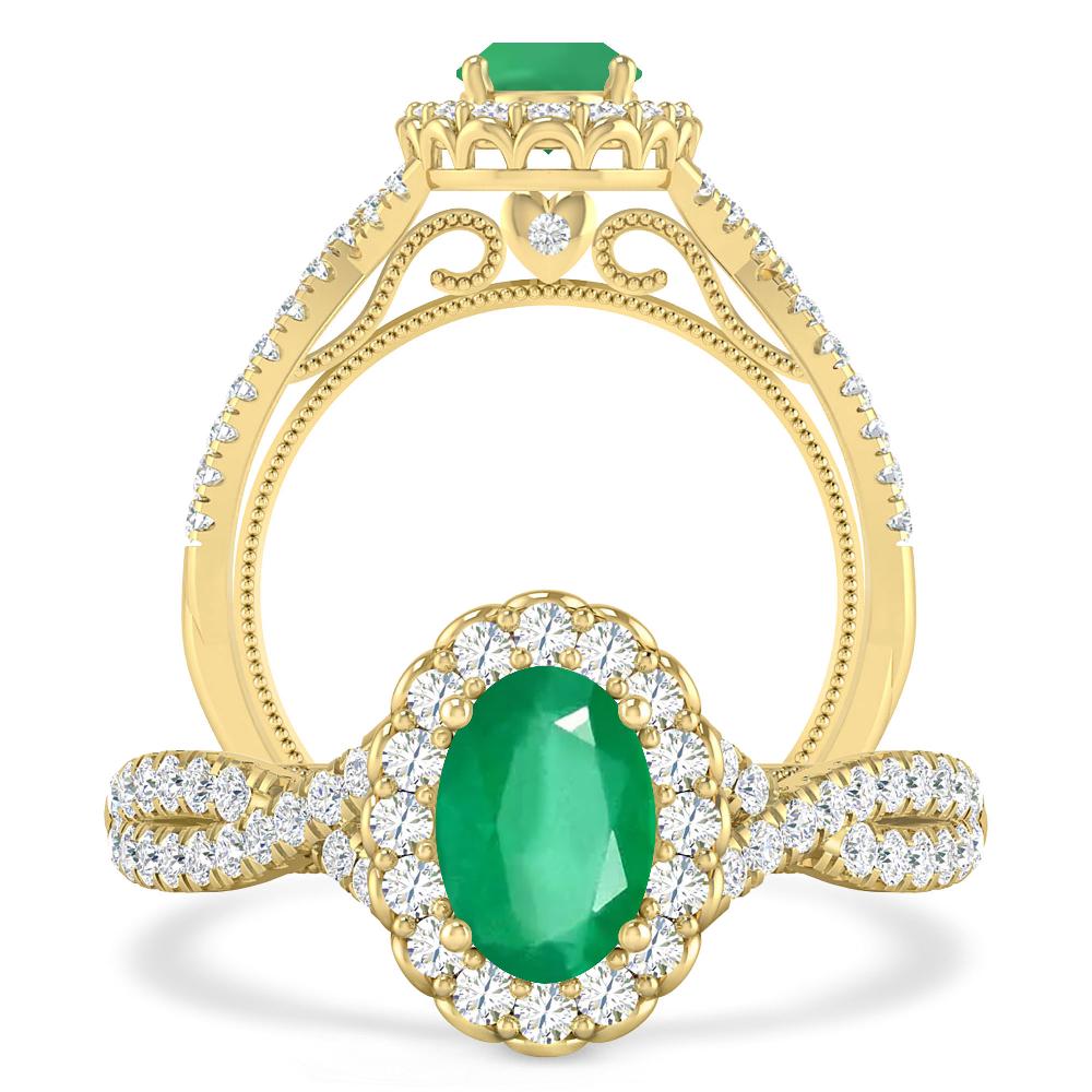 Yellow Gold - Emerald