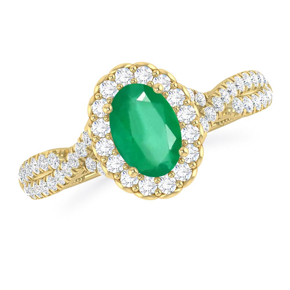 Yellow Gold - Emerald