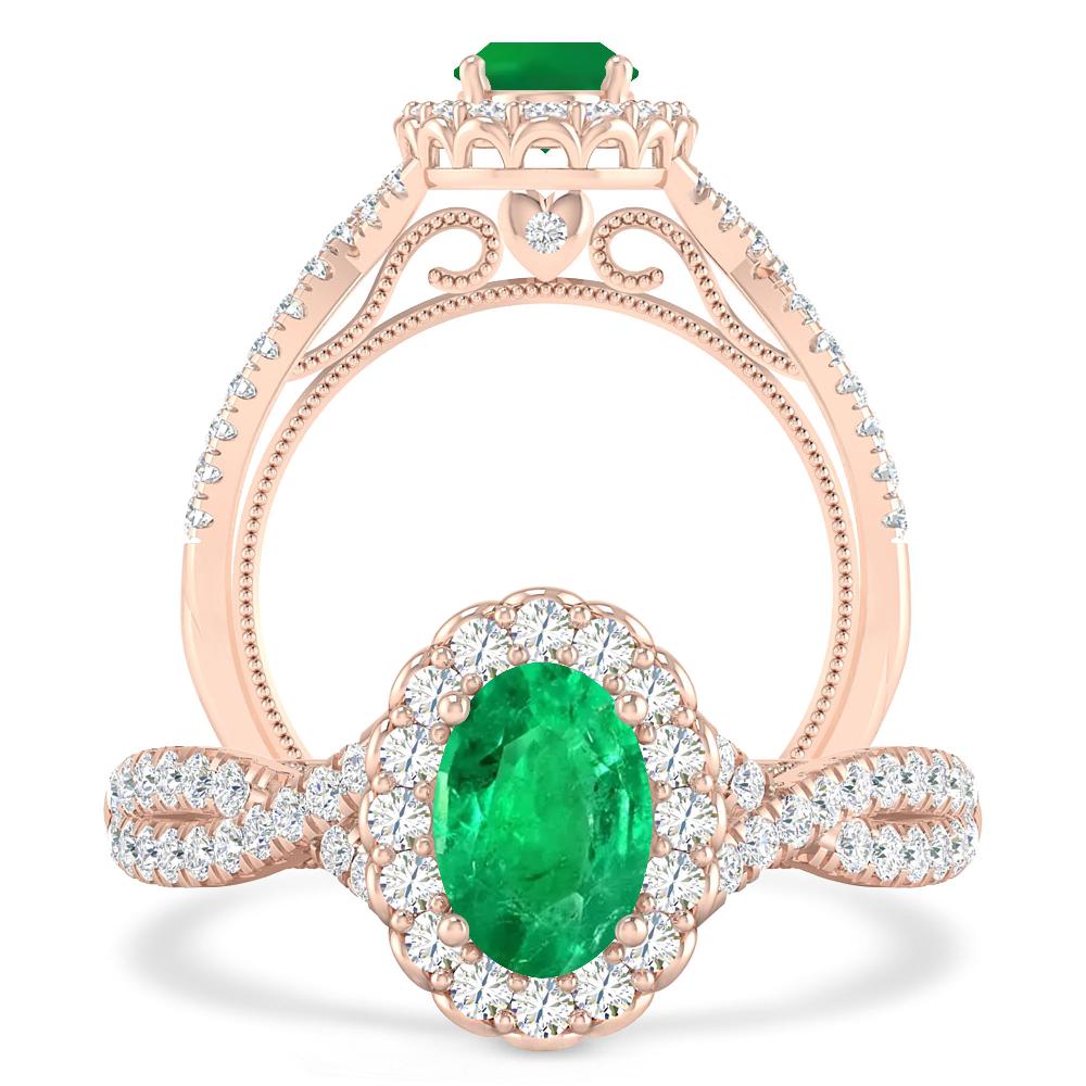 Rose Gold - Emerald