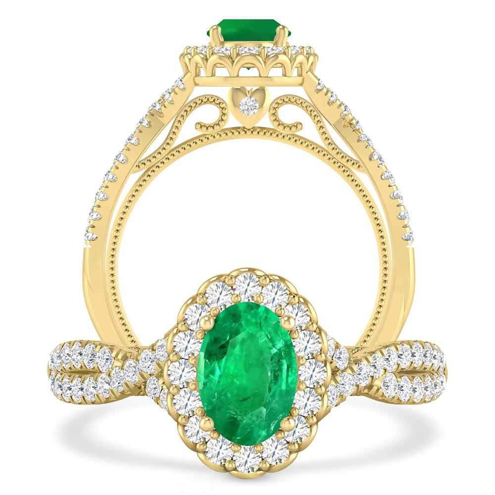 Yellow Gold - Emerald