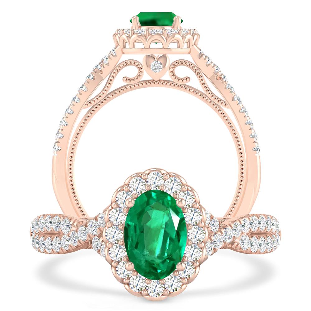 Rose Gold - Emerald