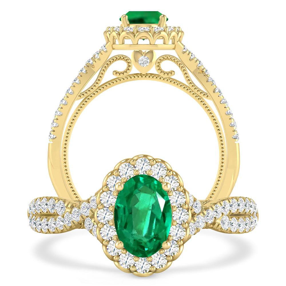 Yellow Gold - Emerald