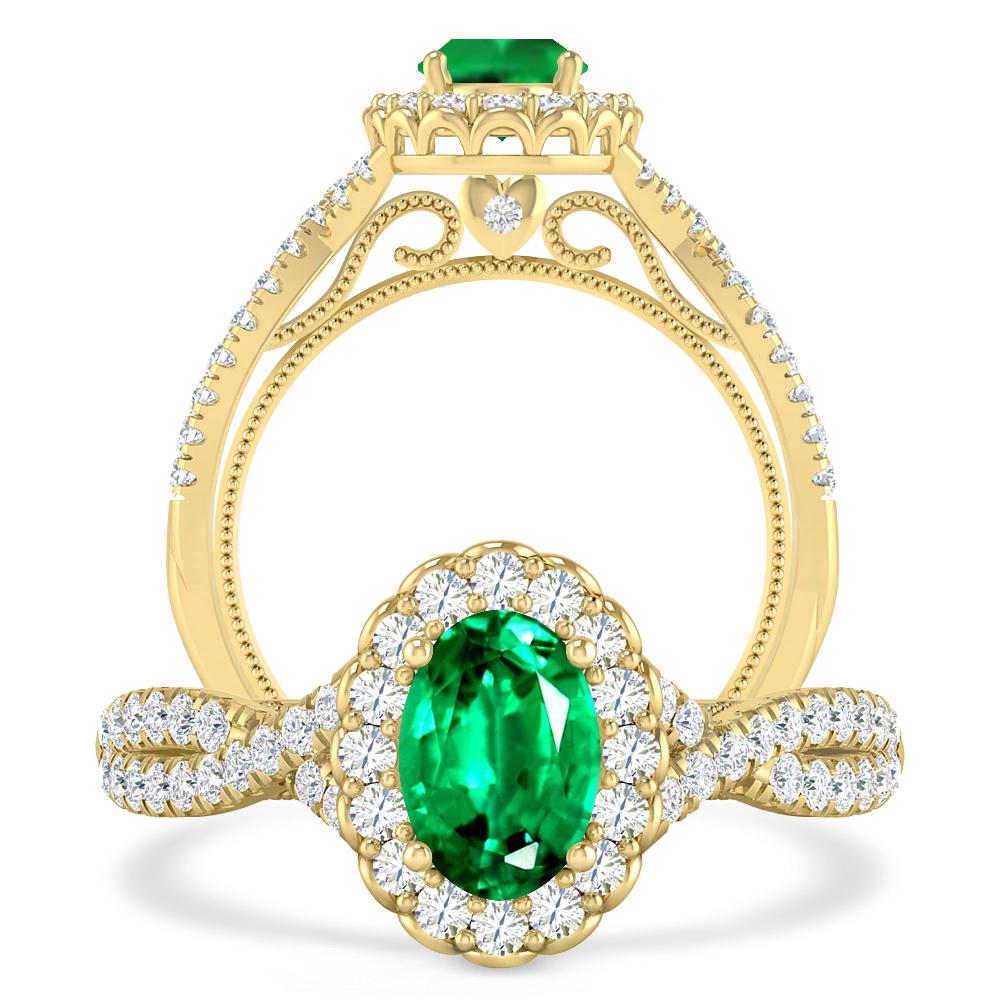 Yellow Gold - Emerald