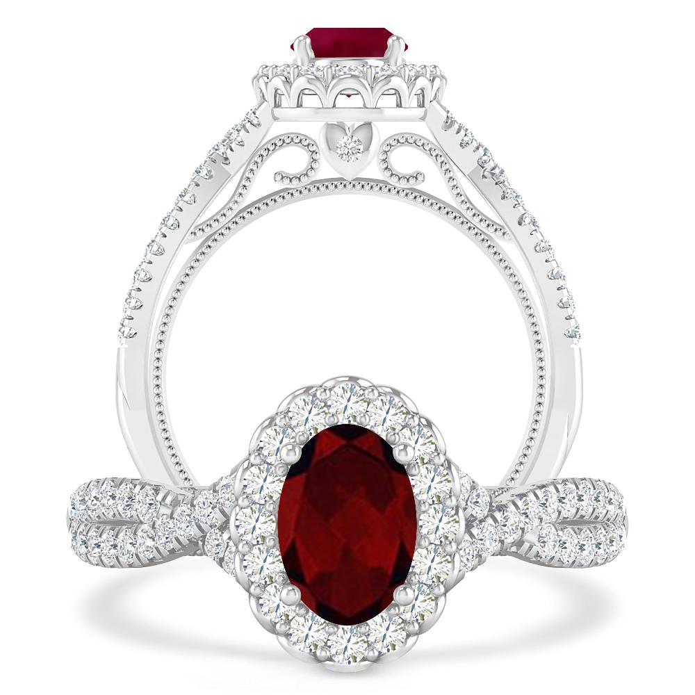 White Gold - Garnet