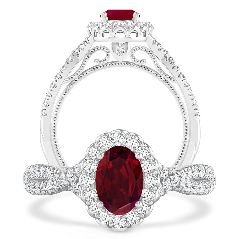 White Gold - Garnet