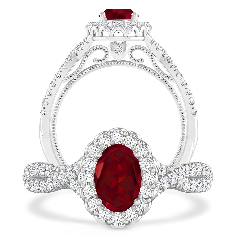 White Gold - Garnet