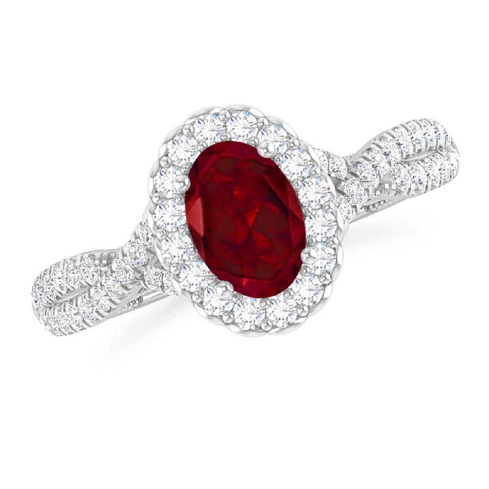 White Gold - Garnet