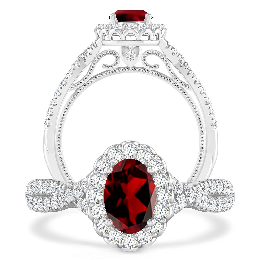 White Gold - Garnet