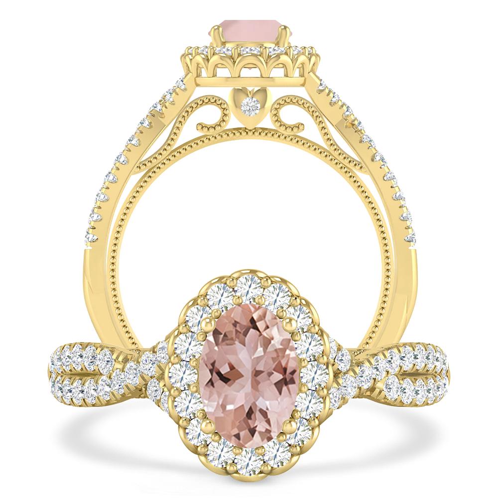 Yellow Gold - Morganite