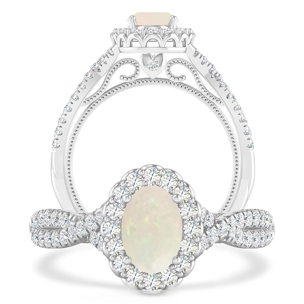 White Gold - Opal