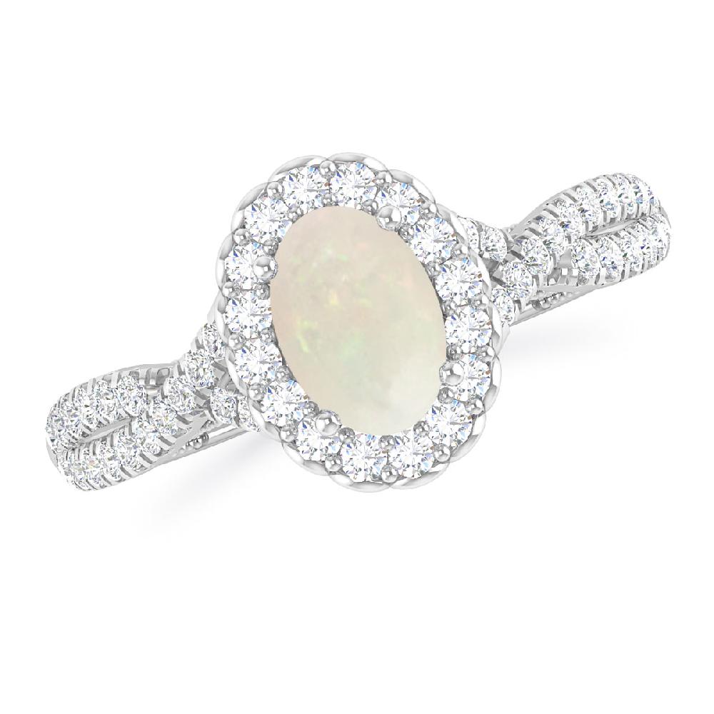 White Gold - Opal