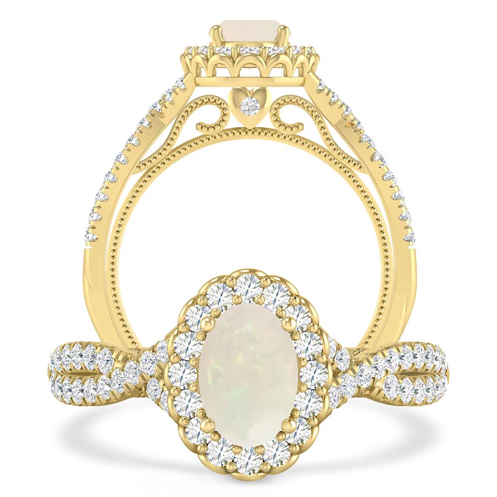 Yellow Gold - Opal