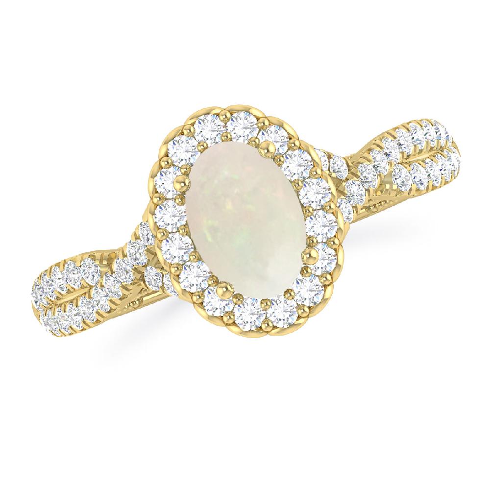 Yellow Gold - Opal