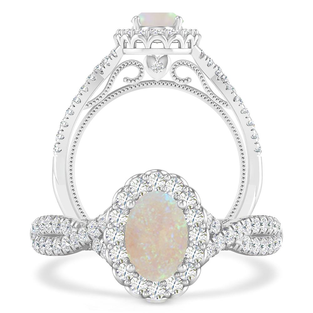 White Gold - Opal