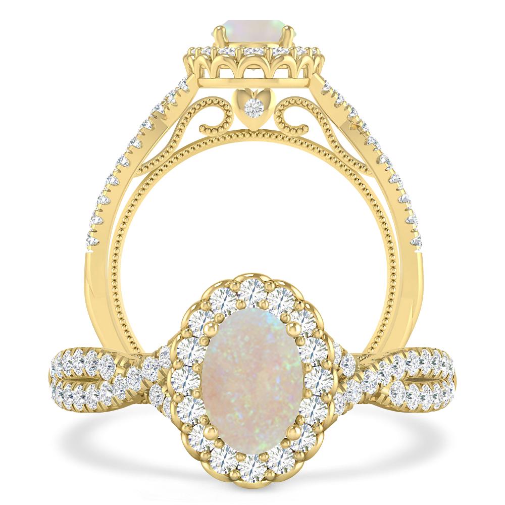 Yellow Gold - Opal