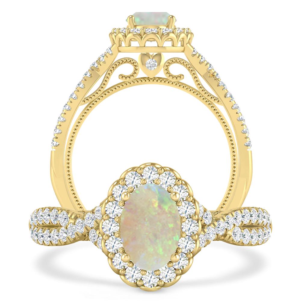 Yellow Gold - Opal