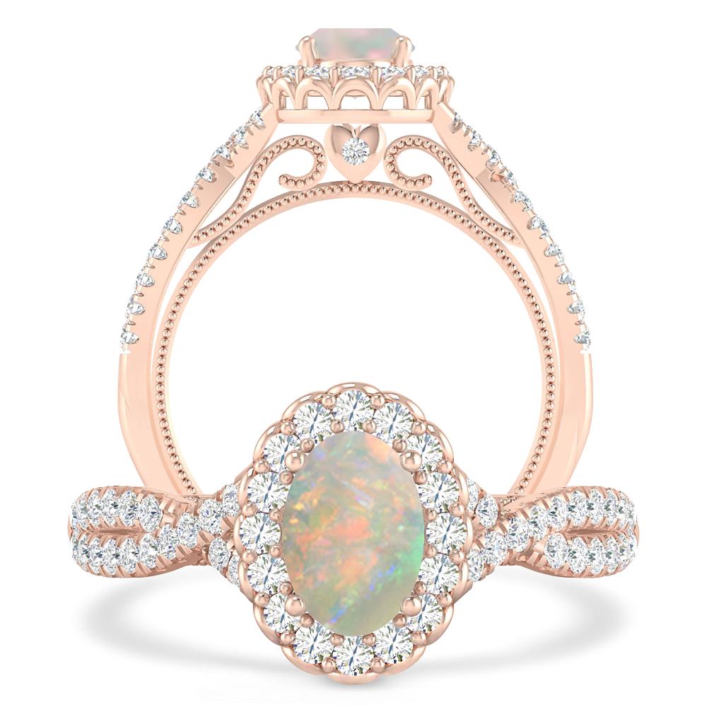 Rose Gold - Opal