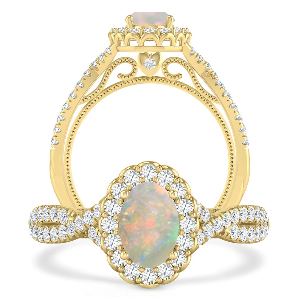 Yellow Gold - Opal