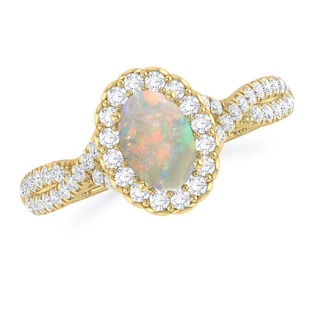 Yellow Gold - Opal