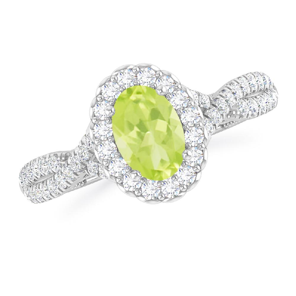 White Gold - Peridot