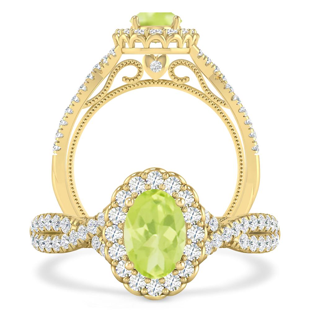 Yellow Gold - Peridot