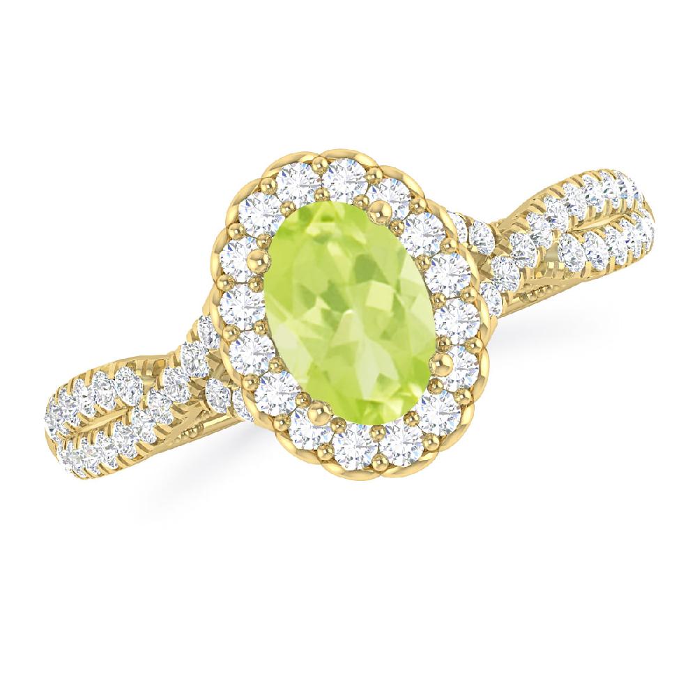 Yellow Gold - Peridot