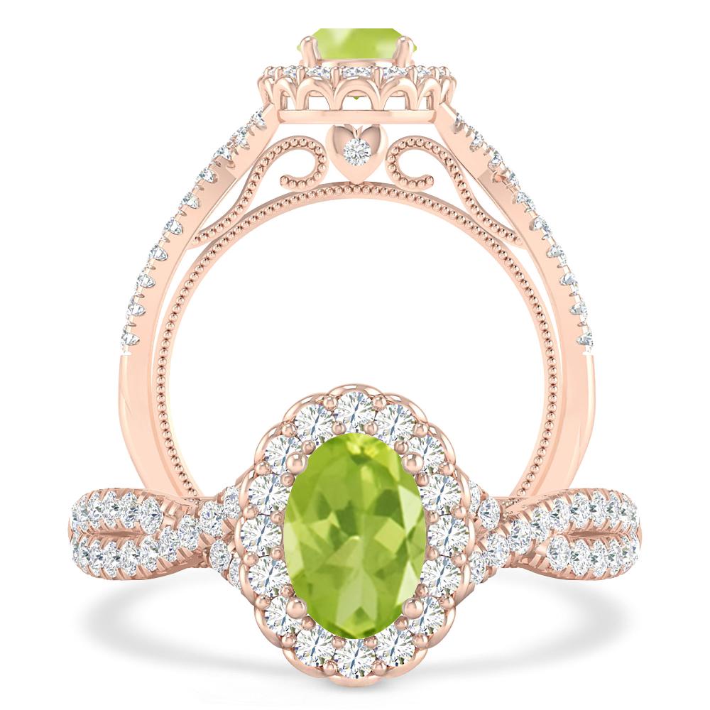 Rose Gold - Peridot