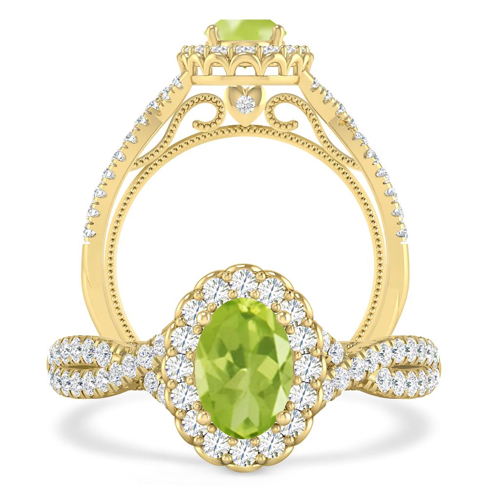 Yellow Gold - Peridot