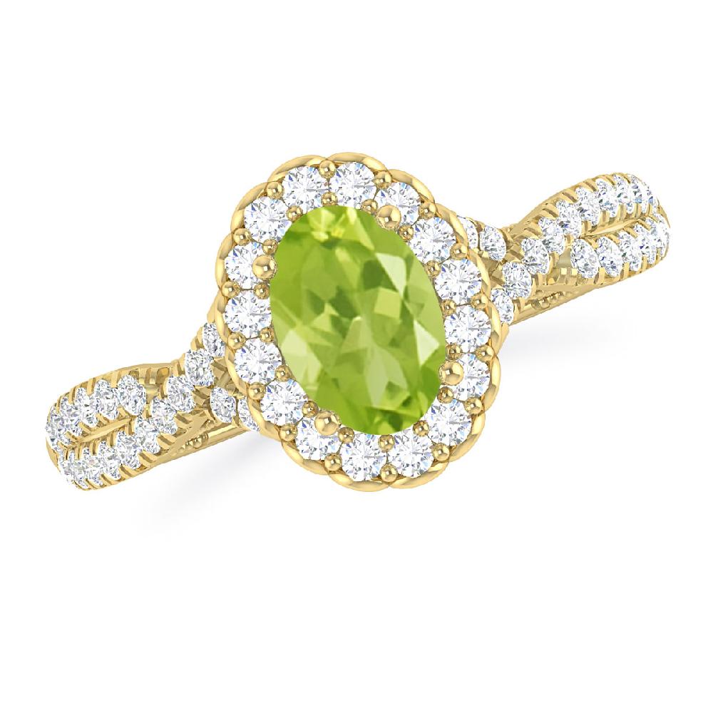 Yellow Gold - Peridot