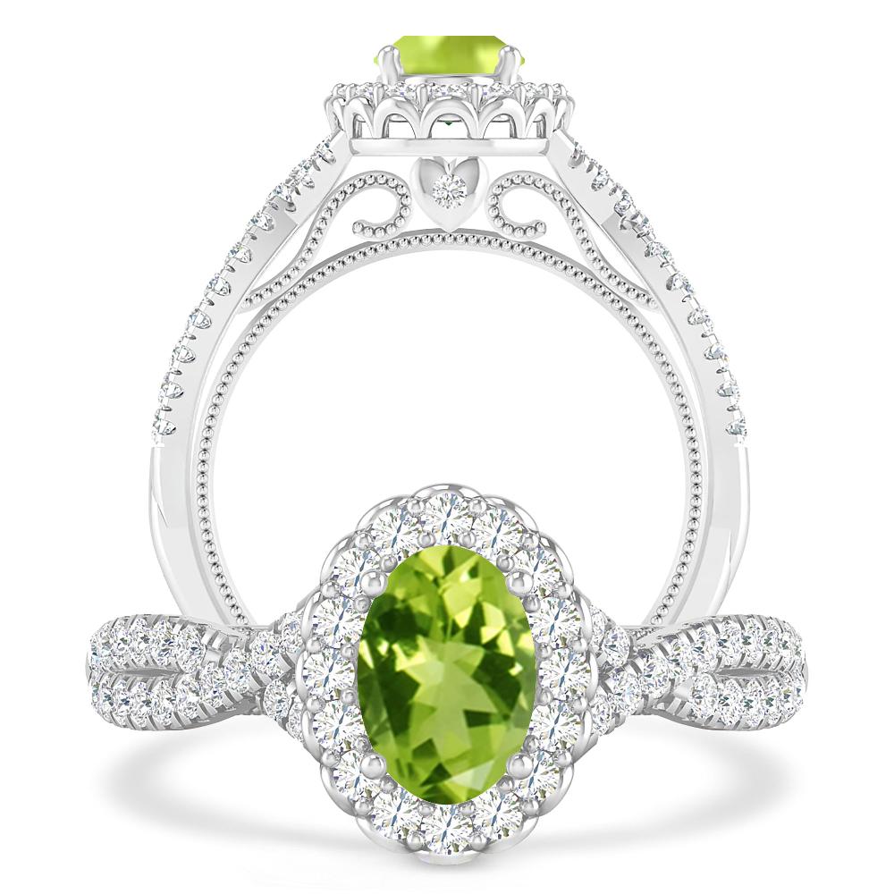 White Gold - Peridot