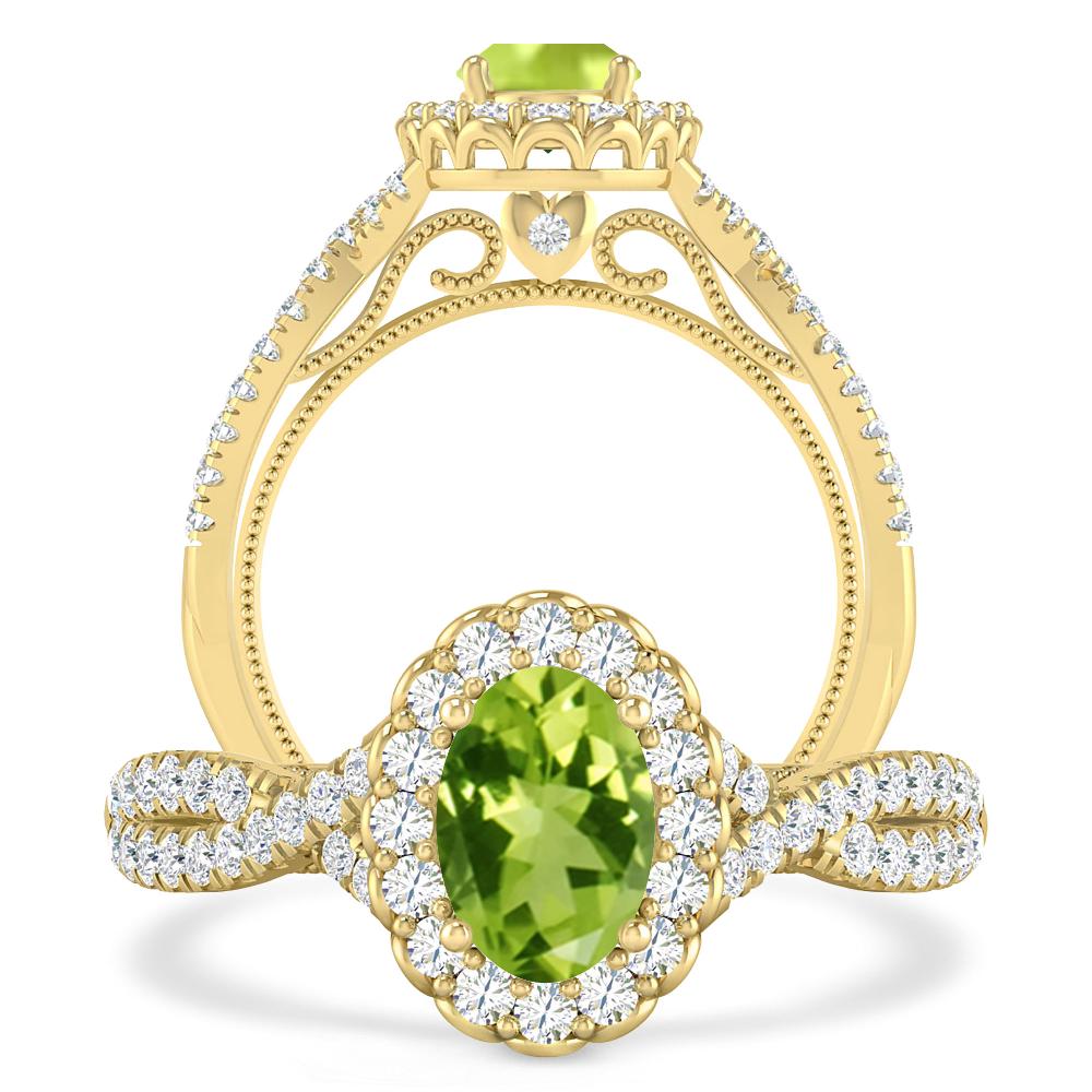 Yellow Gold - Peridot