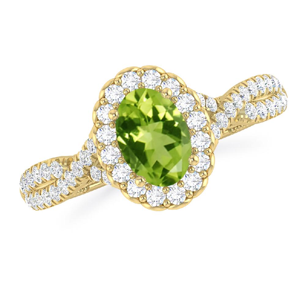 Yellow Gold - Peridot