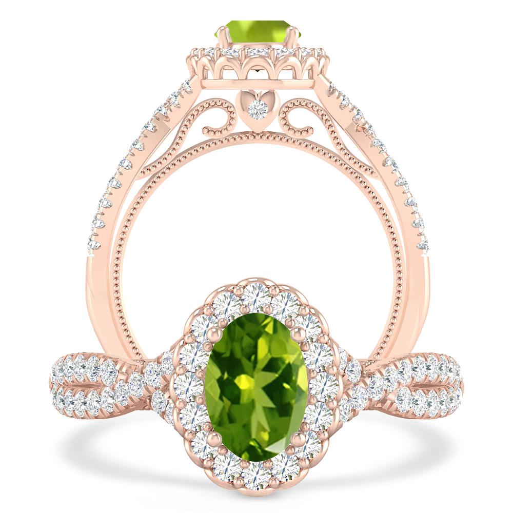 Rose Gold - Peridot