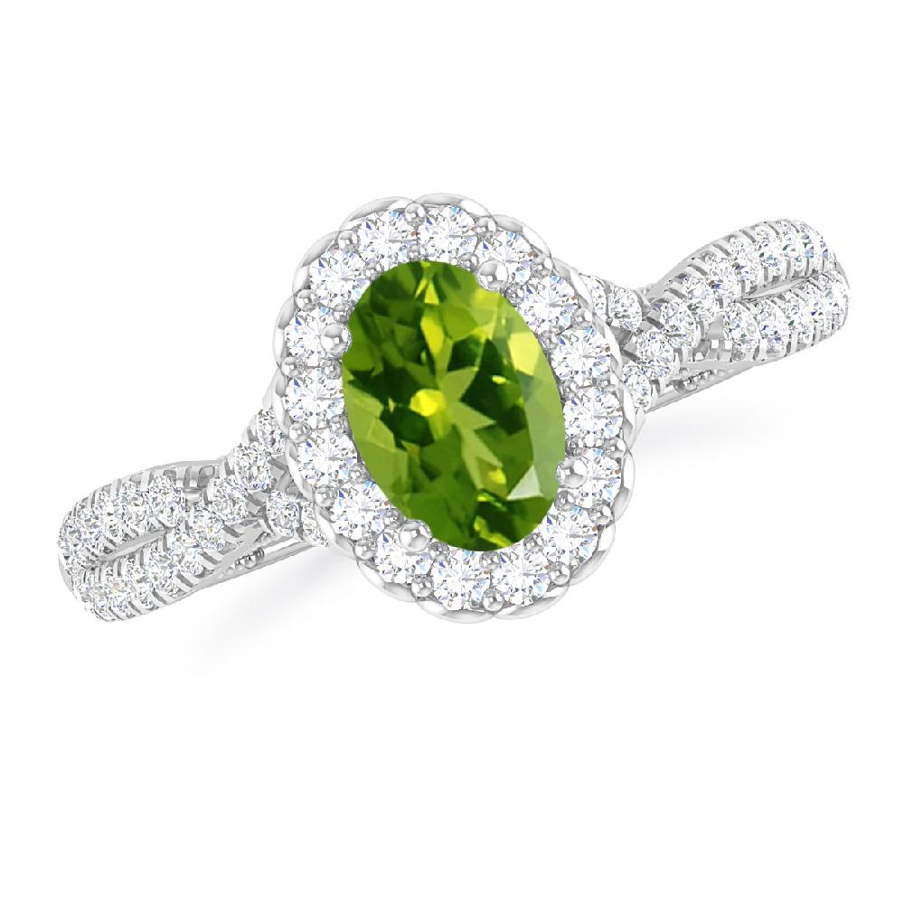 White Gold - Peridot