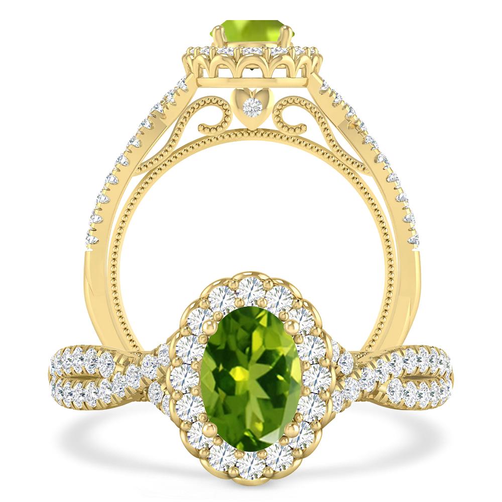 Yellow Gold - Peridot