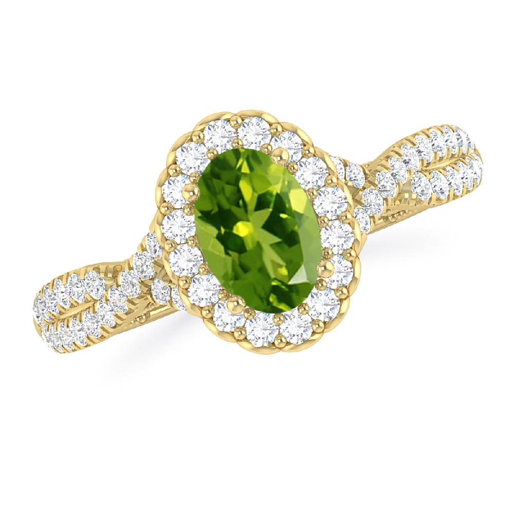 Yellow Gold - Peridot