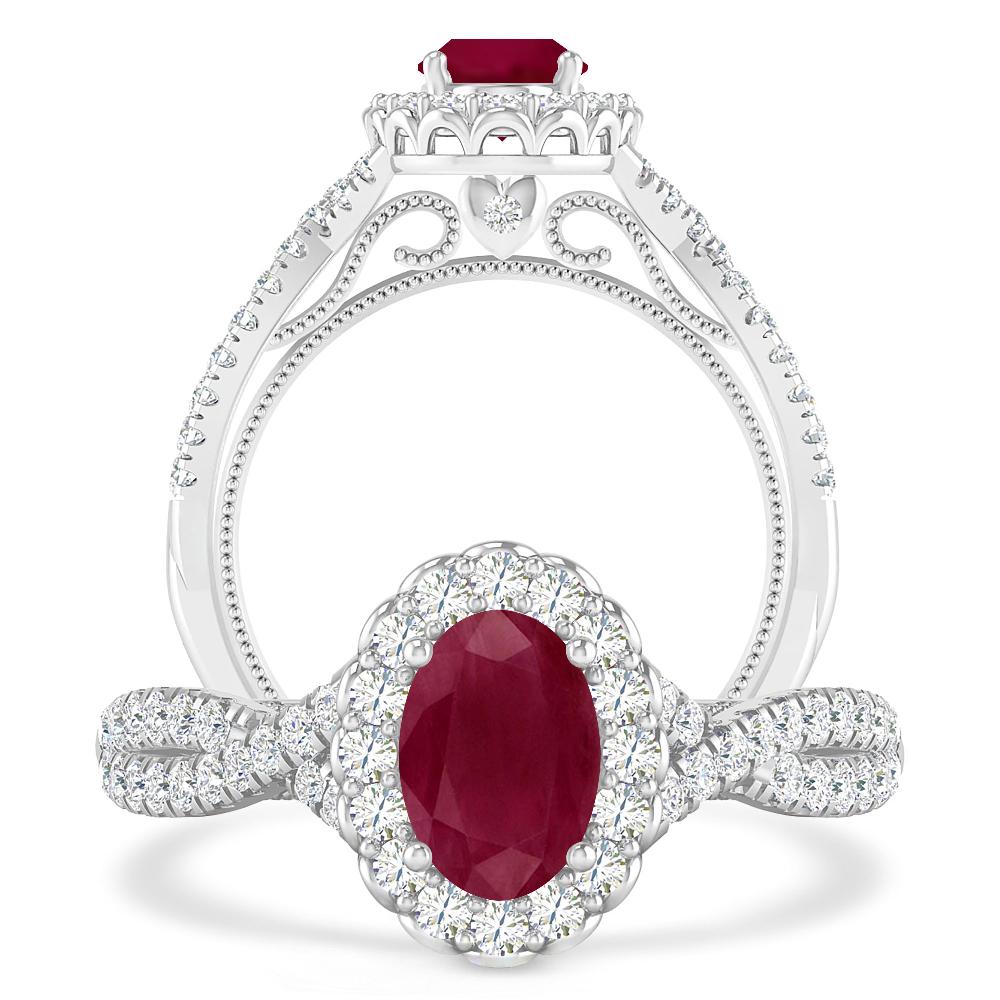 White Gold - Ruby