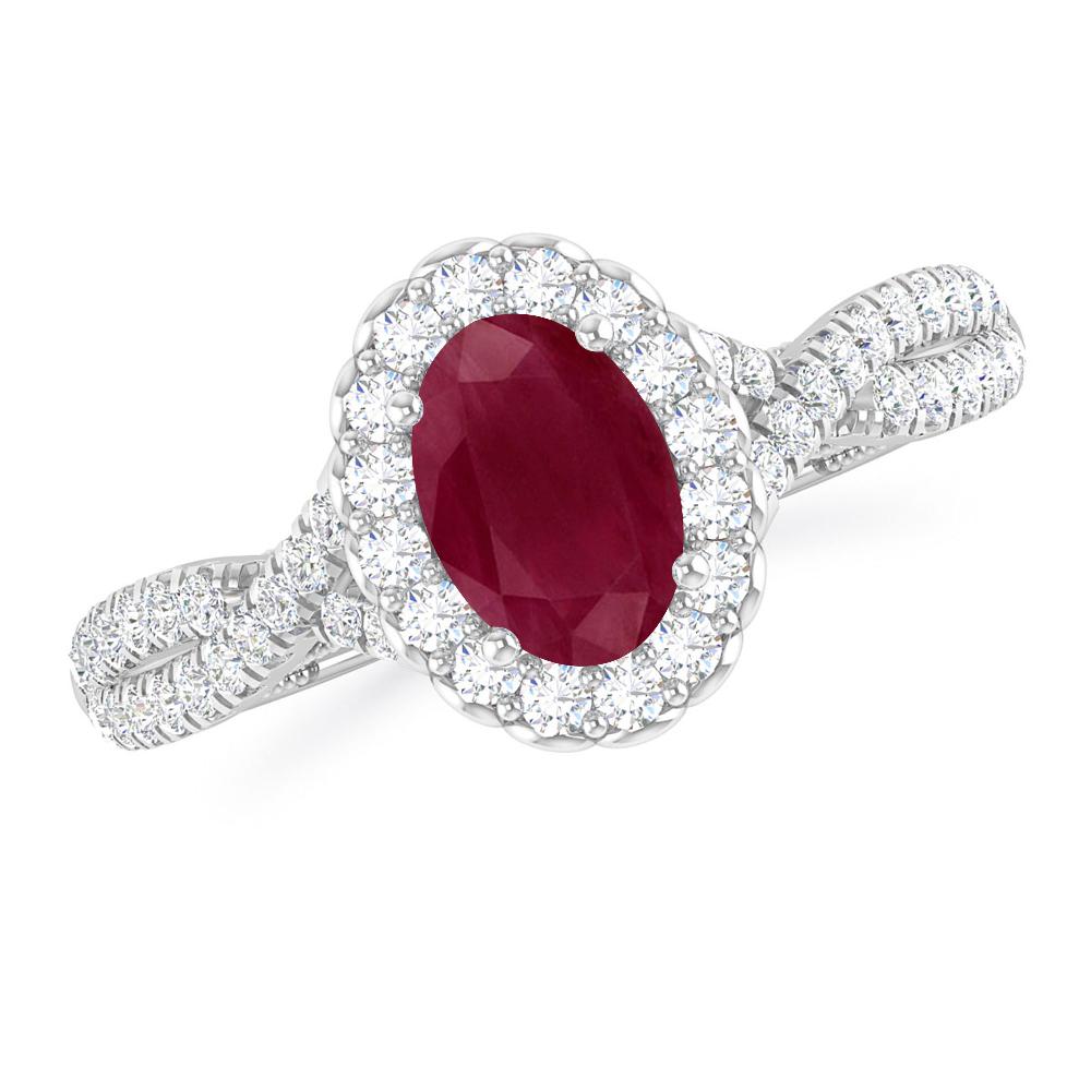 White Gold - Ruby