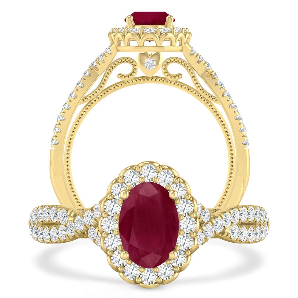 Yellow Gold - Ruby