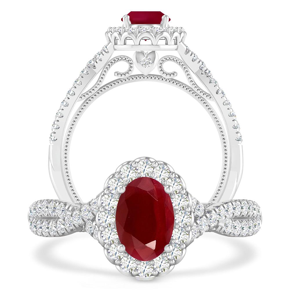 White Gold - Ruby