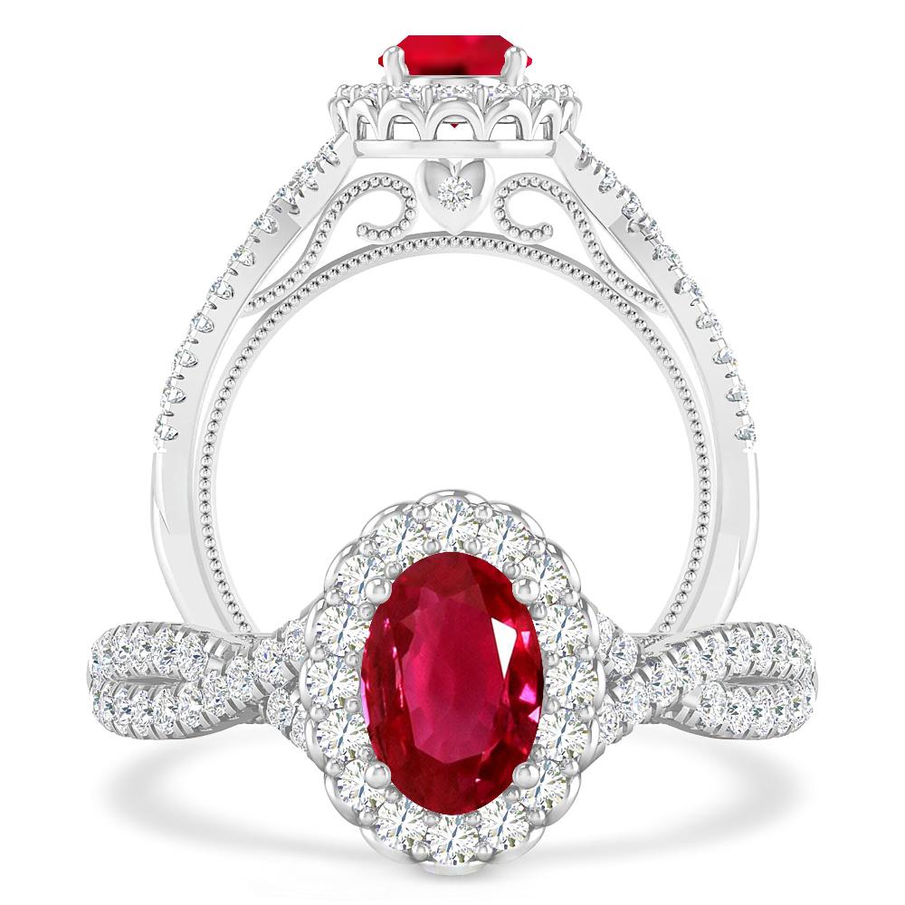 White Gold - Ruby