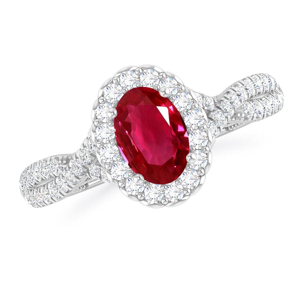 White Gold - Ruby