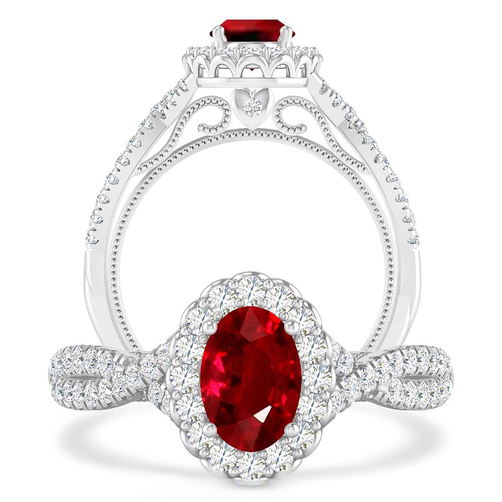 White Gold - Ruby