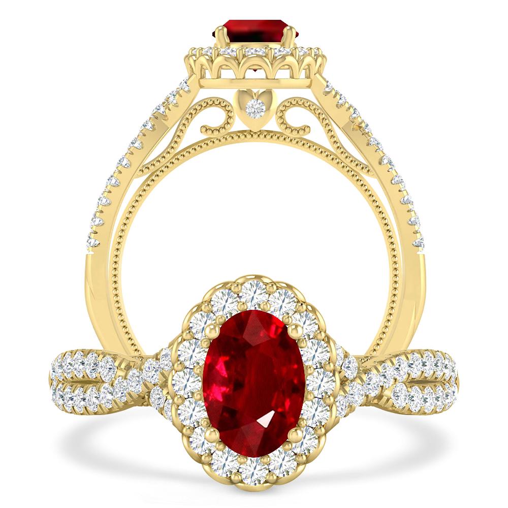 Yellow Gold - Ruby